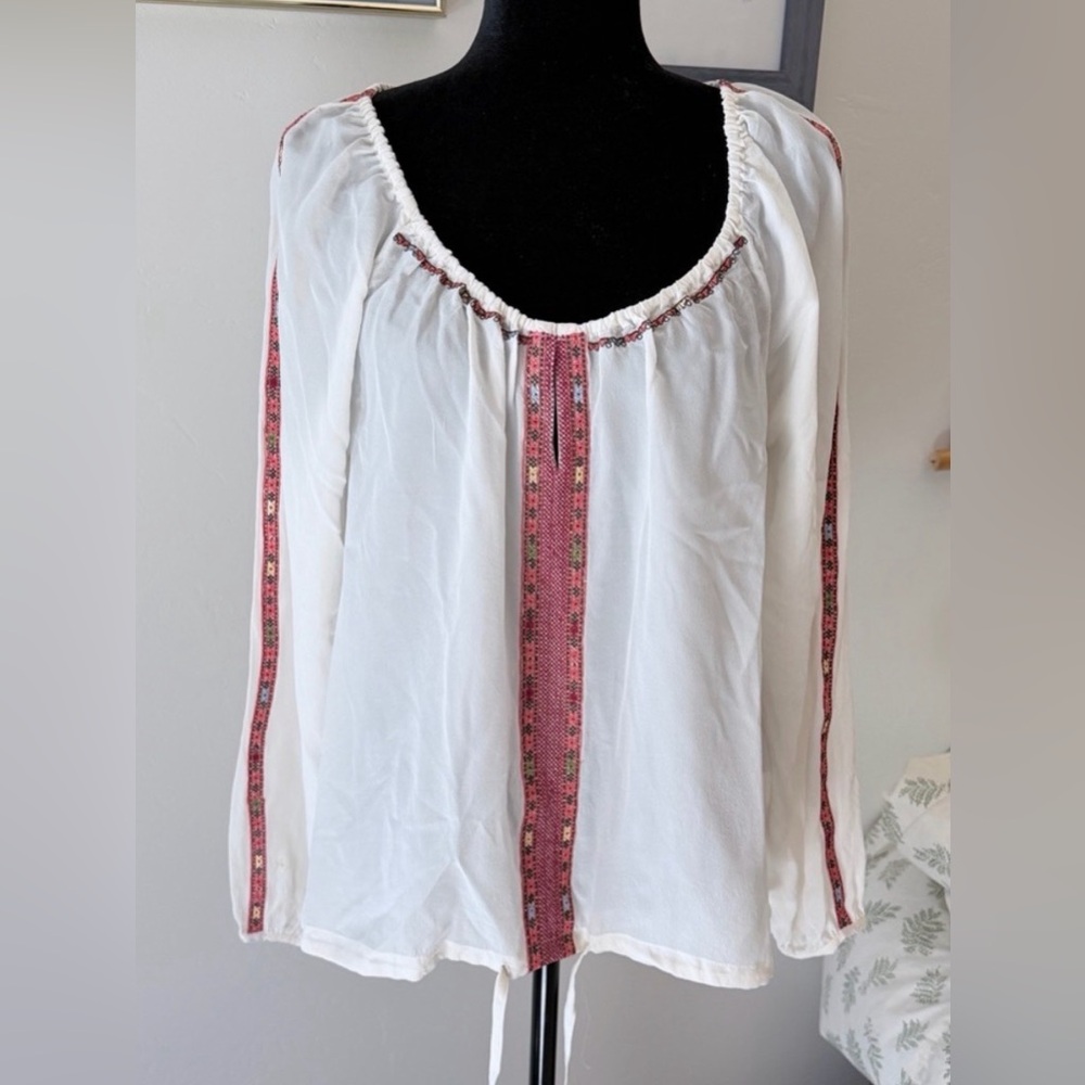 Rory Beca 100% silk blouse size medium